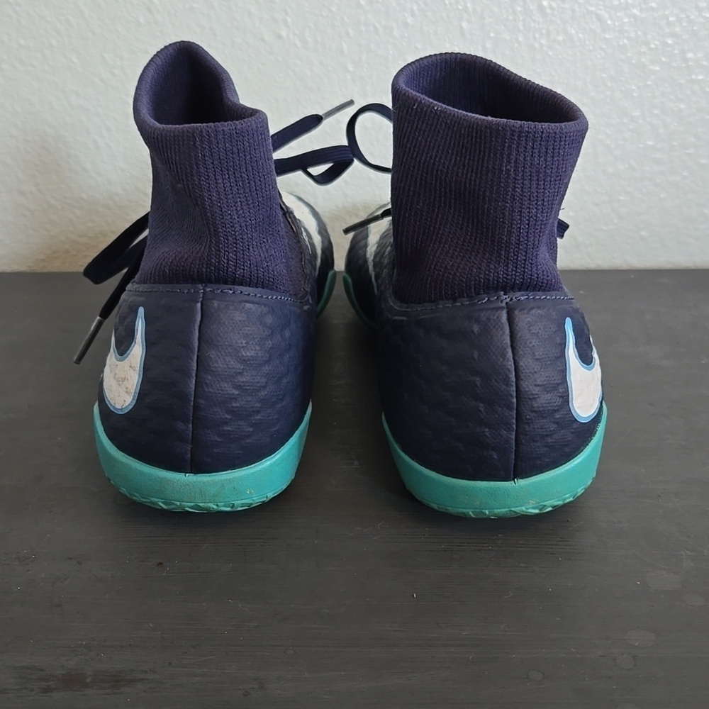 Nike HypervenomX Phelon III DF IC Blue Football/Soccer Shoes Mens Size 8.5 - Picture 3 of 7